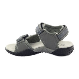 American Club Sandale cu velcro cu inserție din piele griă americană 1618 albastru 2 American Club Sandale cu velcro cu inserție din piele griă americană 1618 albastru 2