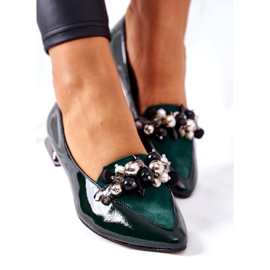 Balerini de damă Laura Messi Piele Verde 2157 4