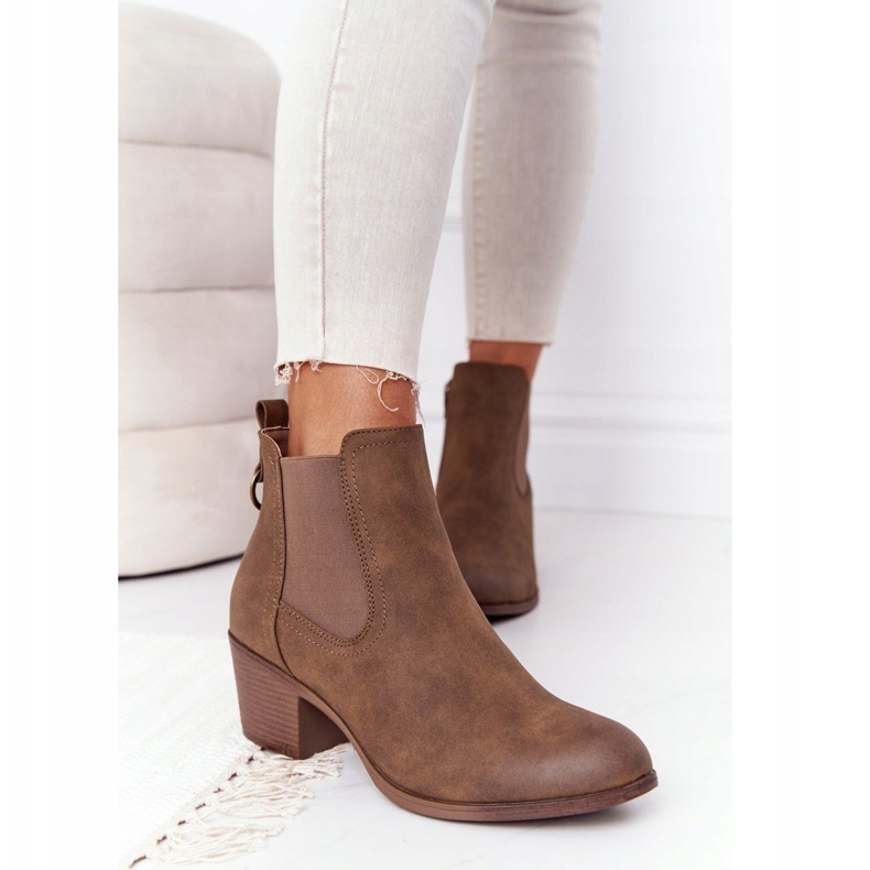 PJ1 Cizme calde pentru femei Jodhpur Heel 20Y8014-6 maro 2 PJ1 Cizme calde pentru femei Jodhpur Heel 20Y8014-6 maro 2