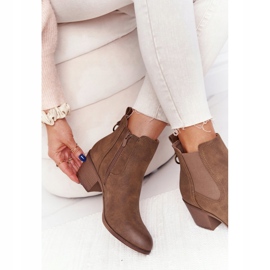 PJ1 Cizme calde pentru femei Jodhpur Heel 20Y8014-6 maro 5 PJ1 Cizme calde pentru femei Jodhpur Heel 20Y8014-6 maro 5