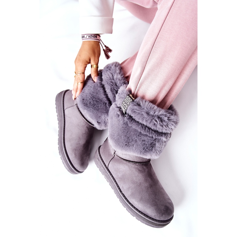 Cizme de zăpadă pentru femei Big Star II274128 Gri 2 Cizme de zăpadă pentru femei Big Star II274128 Gri 2