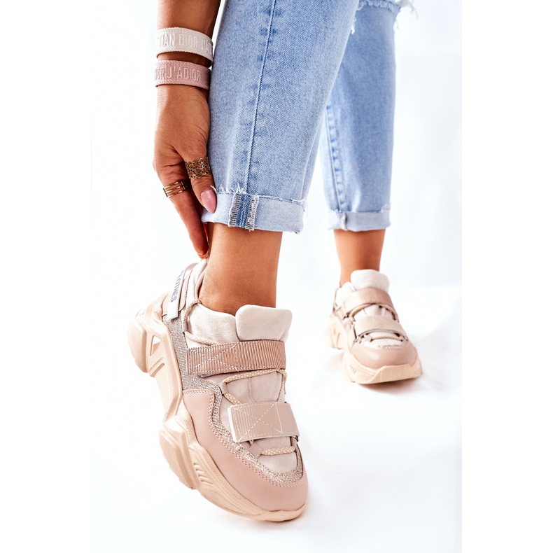 NAVY DOT Încălțăminte sport pentru femei Adidași Bej Katerini 1