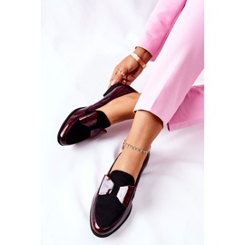 Mocasini cu lacuri Maciejka pentru femei, maro Burgundy 04099-33 / 00-1 roșu 2 Mocasini cu lacuri Maciejka pentru femei, maro Burgundy 04099-33 / 00-1 roșu 2
