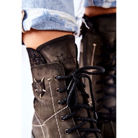Cizme din piele caldă pentru femei Maciejka Olive 03961-24 verde 1