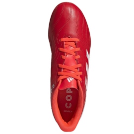 Ghete de fotbal Adidas Copa Sense.4 Tf M FY6179 roșu portocale si rosii 2