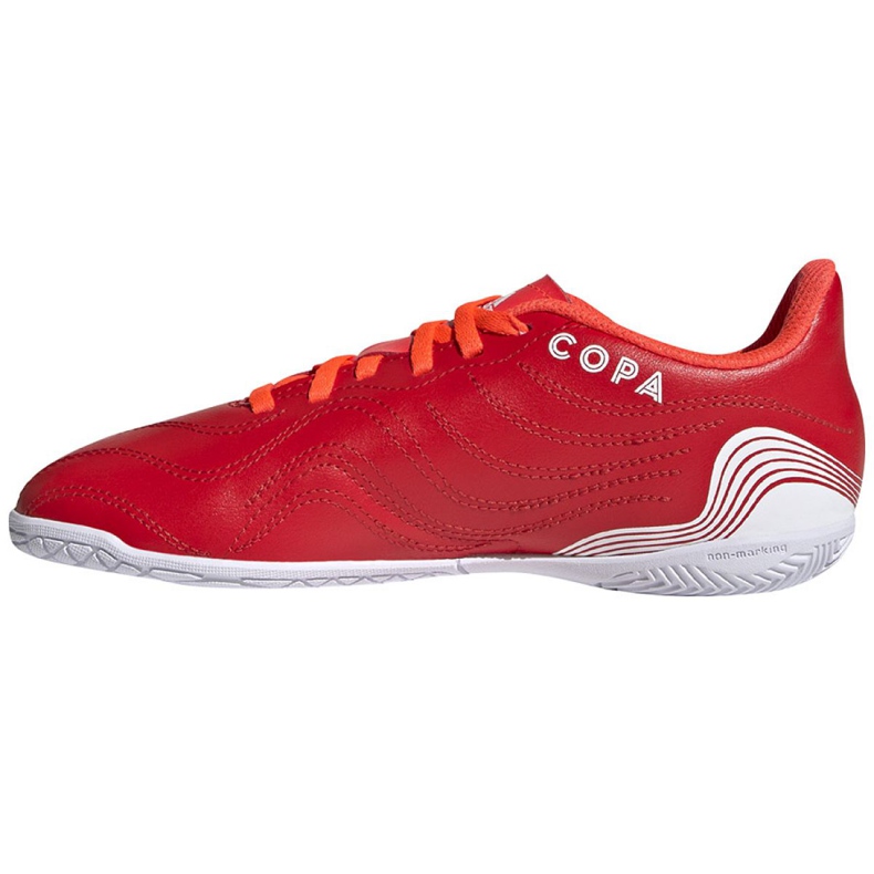 Ghete de fotbal Adidas Copa Sense.4 In Jr FY6162 roșu roșu 1
