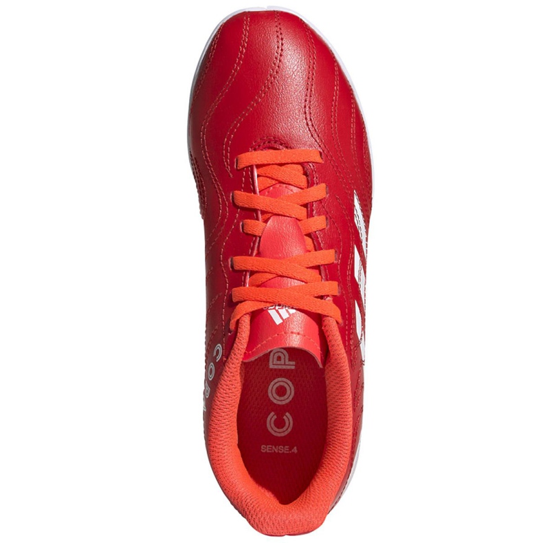 Ghete de fotbal Adidas Copa Sense.4 In Jr FY6162 roșu roșu 2