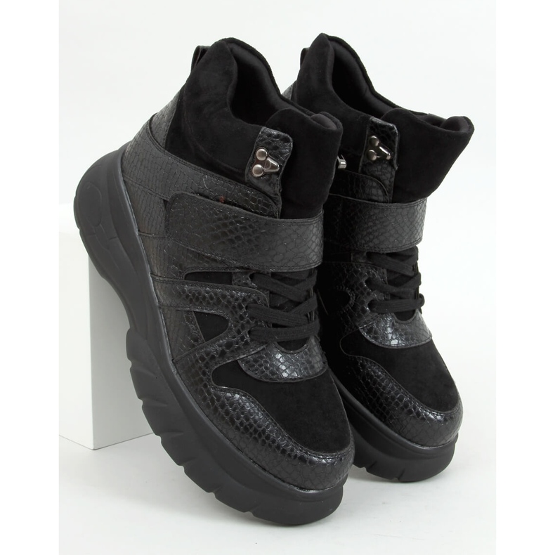 Încălțăminte cu talpă înaltă KL-771 Negru 1