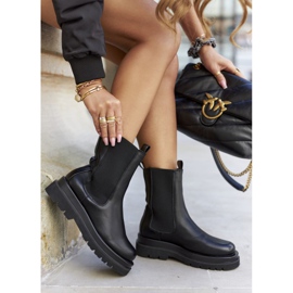 S.Barski Cizme înalte pentru femei Jodhpur Black Belive negru 2