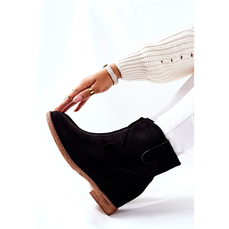 PG1 Cizme negre din piele de căprioară negru 1