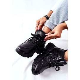 Adidași negri calzi pentru femei Cizme de zăpadă Kaphia negru 1