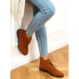 Încălțăminte cu șiret camel 8321 Camel maro 4