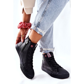 Adidași izolate pentru femei Cross Jeans High Black II2R4009C negru 7