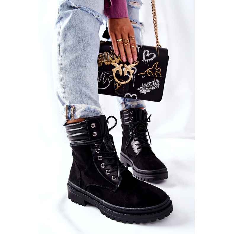 PG1 Cizme Femei Suede Negru Deliopis 2