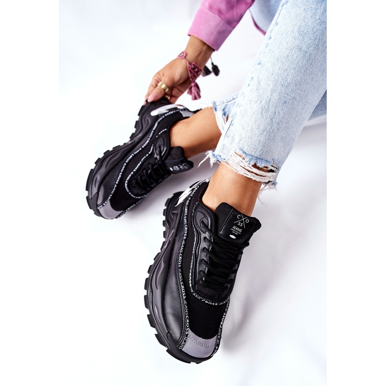 Încălțăminte sport pentru femei Cross Jeans II2R4018C Negru 2