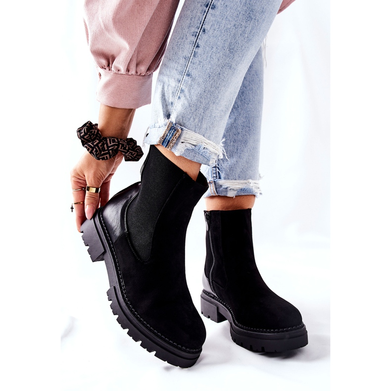 PE1 Cizme calde Cizme negre Prestons Jodhpur negru 1 PE1 Cizme calde Cizme negre Prestons Jodhpur negru 1