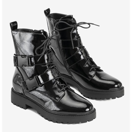 Cizme de damă negre brevetate de la Ferland negru 1 Cizme de damă negre brevetate de la Ferland negru 1