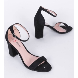 Sandale negre pe postarea Betania negru 1
