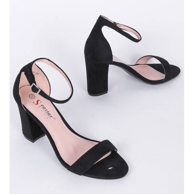 Sandale negre pe postarea Betania negru 1