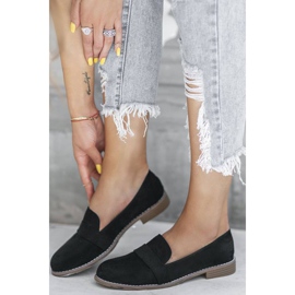 Lorzi negri pe toc plat Georgia negru 1