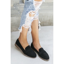 Lorzi negri pe toc plat Georgia negru 2