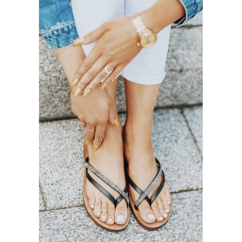 Flip-flops Black Beach Party negru 1