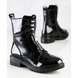 Erynn Lucrători lacuiți pe glisor negru 2