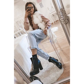 Ghete negre cu fermoar Rocko negru 1