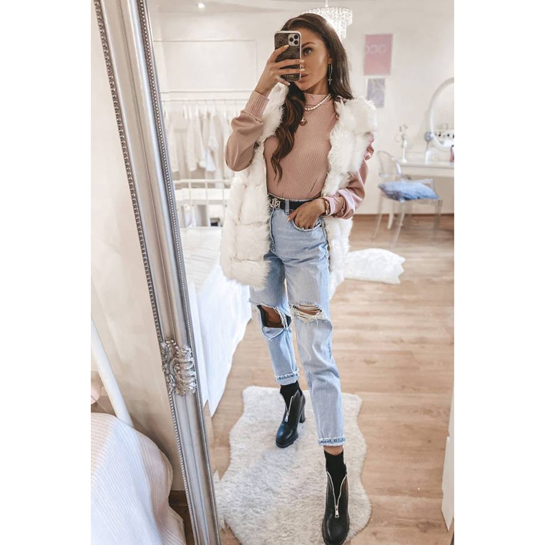 Ghete negre cu fermoar Rocko negru 2