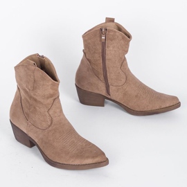 Cizme de cowboy bej de la Bowie 1 Cizme de cowboy bej de la Bowie 1