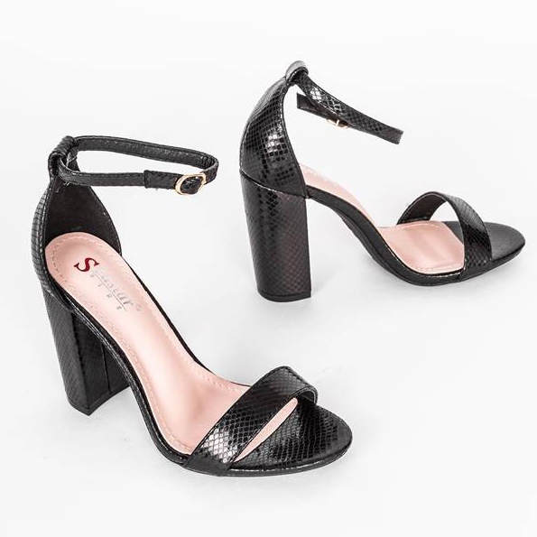 Sandale negre pe stâlpul Penelope negru 1