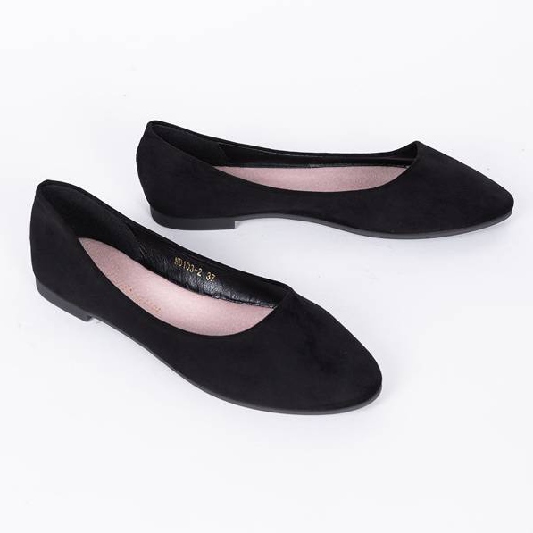 Balerini negri cu presă de balotat migdale negru 1 Balerini negri cu presă de balotat migdale negru 1