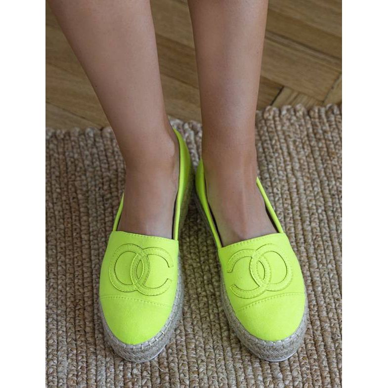 Espadrile Pretty Woman verde neon 2