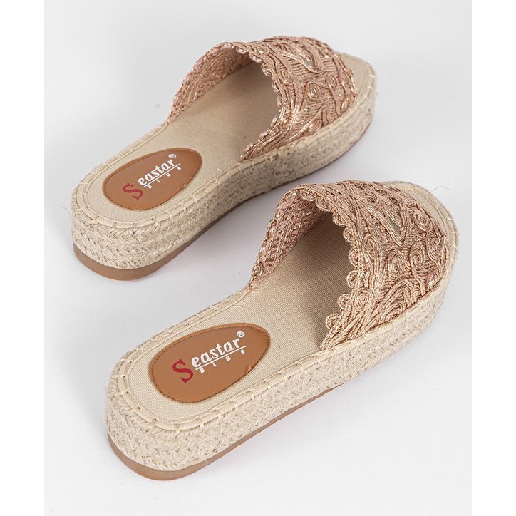 Papuci roz pe platforma Sudden Draft 1