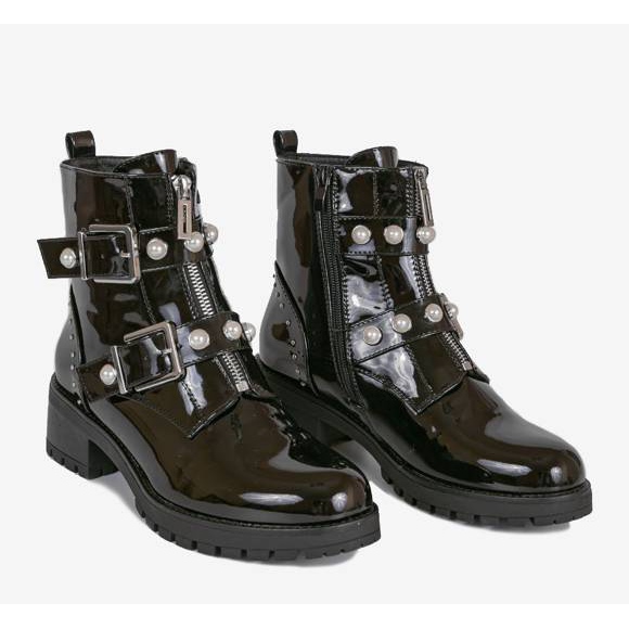 Lucrători Issa negri strălucitori negru 1