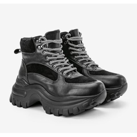 Adidași negri pe platforma Big City Girl negru 1