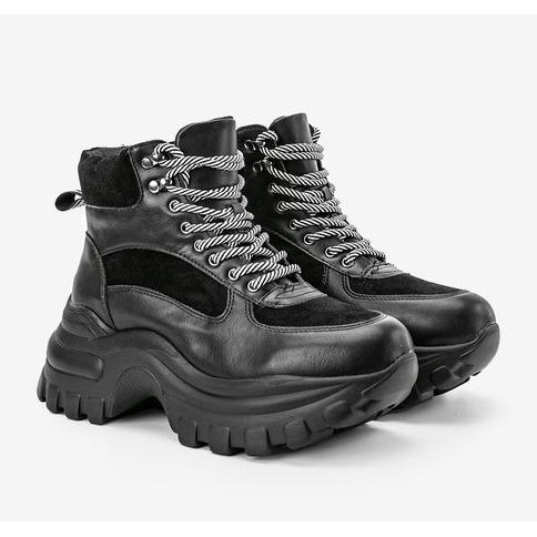 Adidași negri pe platforma Big City Girl negru 1