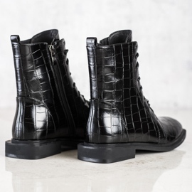 S. BARSKI Cizme elegante din piele ecologică de la S.BARSKI negru 1