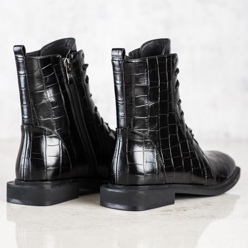 S. BARSKI Cizme elegante din piele ecologică de la S.BARSKI negru 1