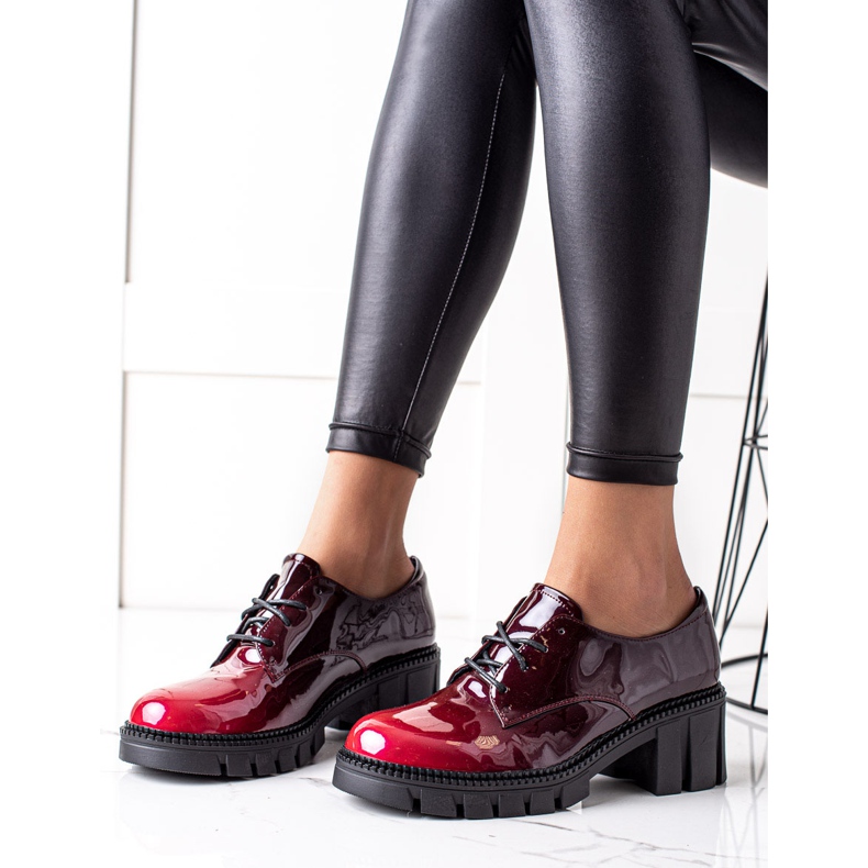 S. BARSKI Pantofi lăcuți S.BARSKI roșu 2