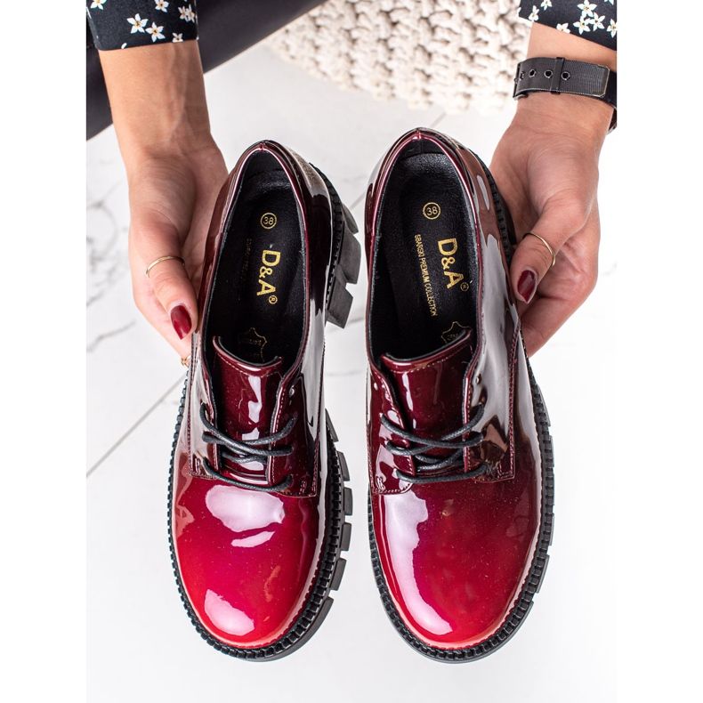 S. BARSKI Pantofi lăcuți S.BARSKI roșu 1