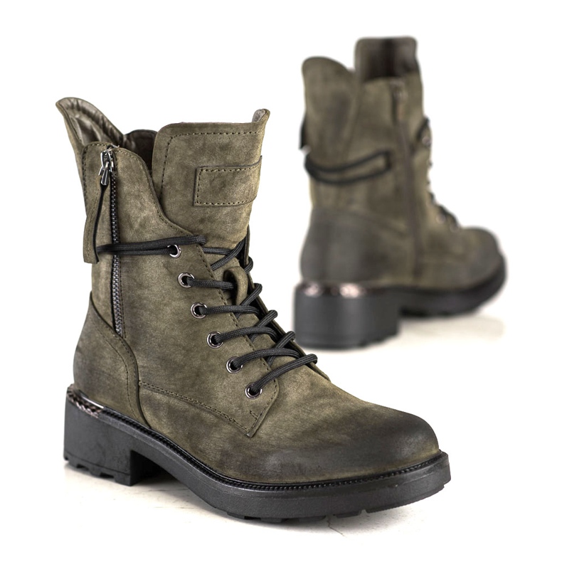 Evento Muncitori clasici cu fermoar decorativ verde 1 Evento Muncitori clasici cu fermoar decorativ verde 1