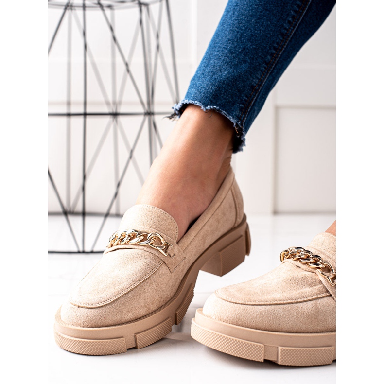 Goodin Mocasini bej de modă 1