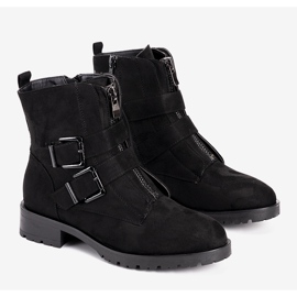 Cizme de damă din piele de căprioară Seashell pentru femei negre negru 1 Cizme de damă din piele de căprioară Seashell pentru femei negre negru 1