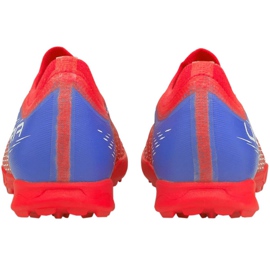 Ghete de fotbal Puma Ultra 3.3 Tt Jr 106531 01 portocale si rosii 3