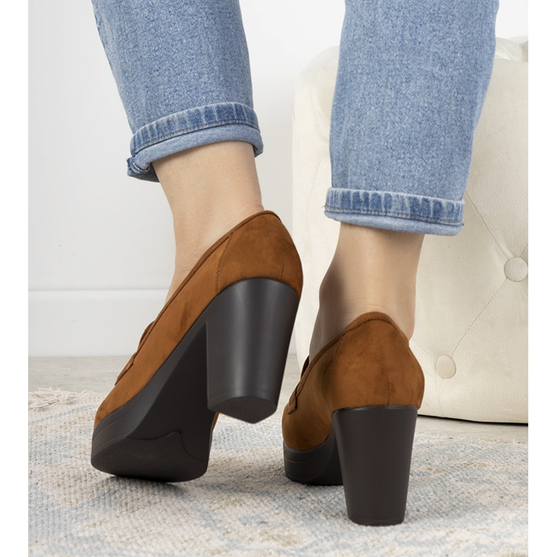 Mocasini maro pe post Himmel 1