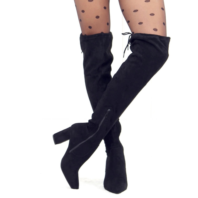 Tocuri înalte negre HB-33 negre negru 1