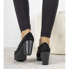 Mocasini negri pe post Himmel negru 1 Mocasini negri pe post Himmel negru 1