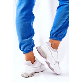 Încălțăminte sport pentru femei Memory Foam Big Star II274178 Alb argint 4