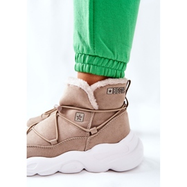 Cizme de zăpadă calde Big Star Beige II274263 bej 2
